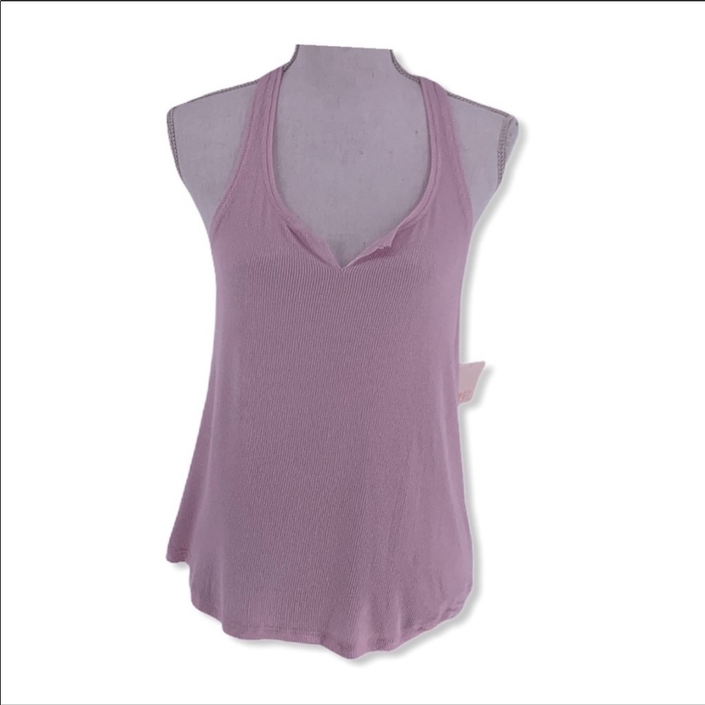 Make +Model Racerback Ribbed Boyfriend Tank S
